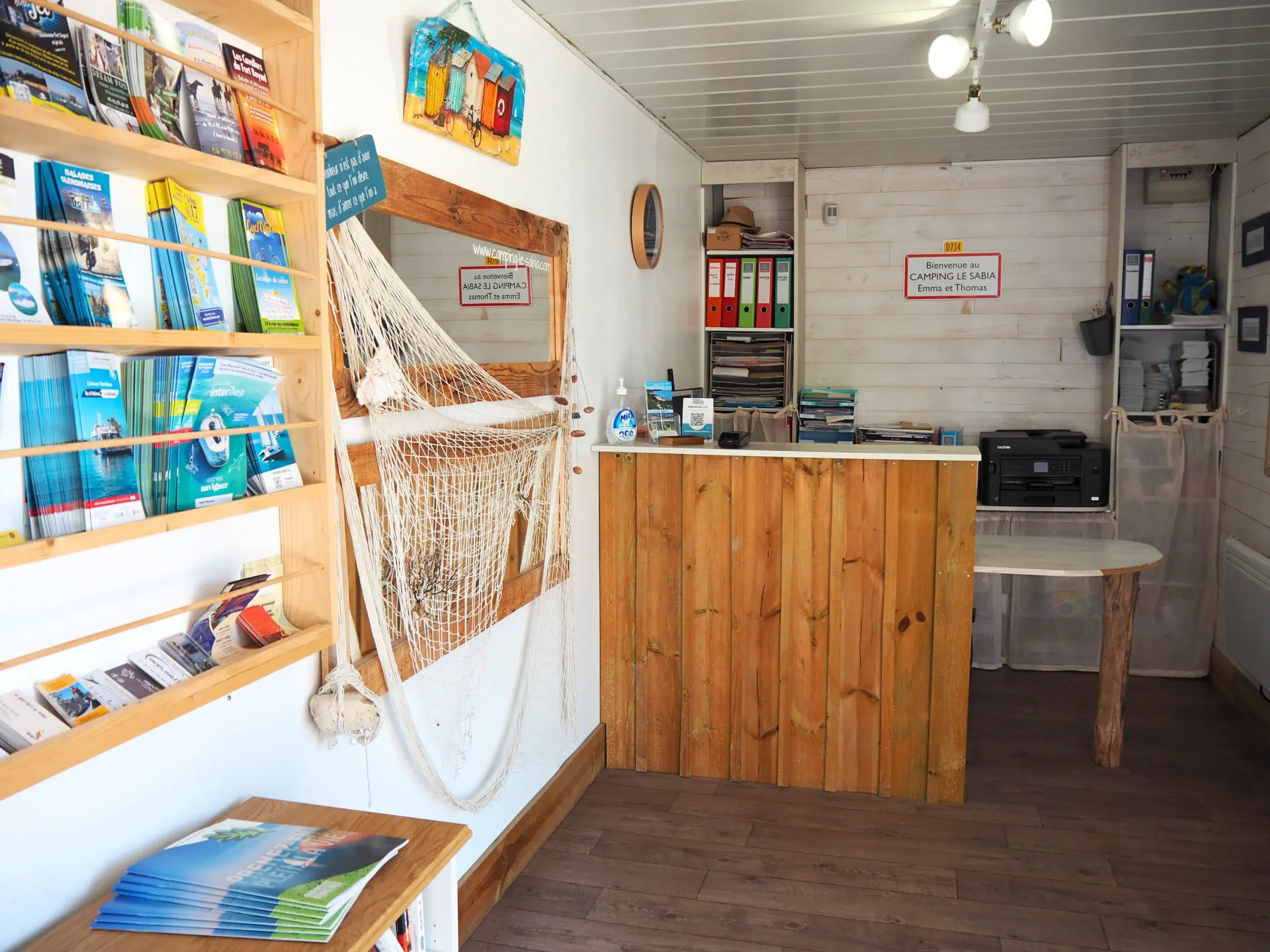 accueil au camping le sabia